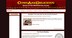 Desktop Screenshot of cowsaredelicious.com